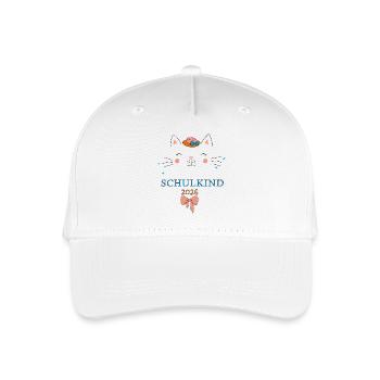 Schulkind 2026  - Kinder Bio Basecap - Weiß - Vorne