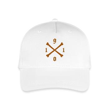1910 Fußball Fan St. pauli Hoodie, Shirt., Kissen - Kinder Bio Basecap - Weiß - Vorne