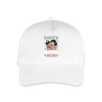 Raised By A K-Pop Mom - Organic Kids’ Baseball Cap - white - Front