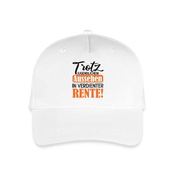 Appearance instead of Pension Satire Pension 2026 - Organic Kids’ Baseball Cap - white - Front