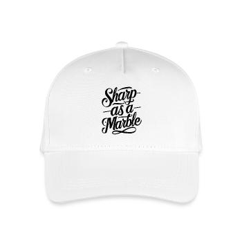 Sharp as a Marble - Kinder Bio Basecap - Weiß - Vorne