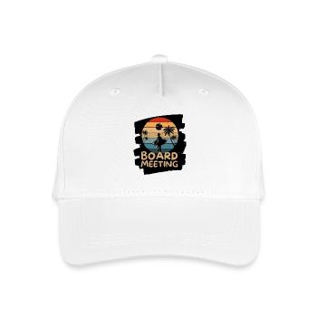 Surfing Board Meeting - Organic Kids’ Baseball Cap - white - Front