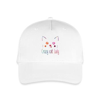Crazy Cat Lady Funny Cat Lover - Organic Kids’ Baseball Cap - white - Front