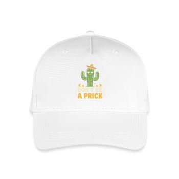 Kaktus Spruch: Dont Be A Prick - Kinder Bio Basecap - Weiß - Vorne