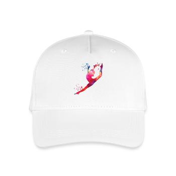 Gymnast with clubs rhythmic gymnastics - Organic Kids’ Baseball Cap - white - Front