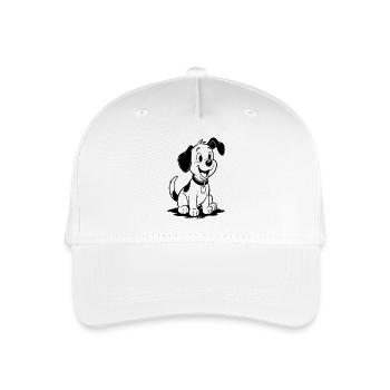 Hundefreundlicher Cartoon - Kinder Bio Basecap - Weiß - Vorne