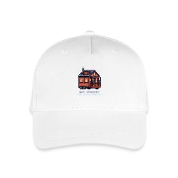 Basic upgrade on wheels | Tiny House - Organic Kids’ Baseball Cap - white - Front
