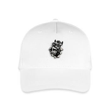Pop Culture Horse – Illustration bicolore souriante - Casquette de baseball bio Enfant - blanc - Devant