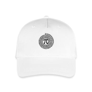 Pi Symbol mit Zahlen Spirale | Zahl 3.1415 - Kinder Bio Basecap - Weiß - Vorne
