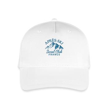 Apres Ski Social Club Italy Skifahren - Kinder Bio Basecap - Weiß - Vorne