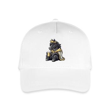Horse Beer King - Organic Kids’ Baseball Cap - white - Front