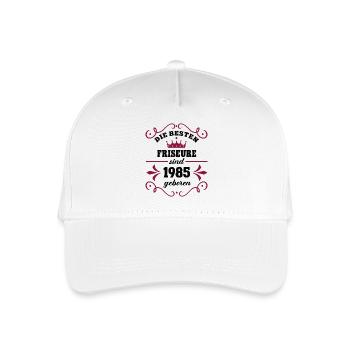 Friseurin Geburtstag Jahrgang 1985 Kollegin Frisör - Kinder Bio Basecap - Weiß - Vorne