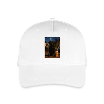 Night Poodle with Sunglasses - Organic Kids’ Baseball Cap - white - Front