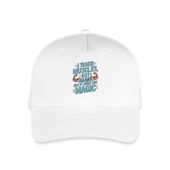 PT Educator I Teach Muscles Not Magic PT Mentoring - Organic Kids’ Baseball Cap - white - Front