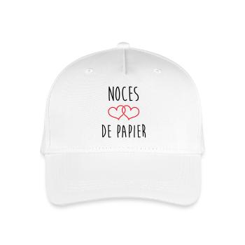 Noces de papier 37 ans de mariage - Casquette de baseball bio Enfant - blanc - Devant