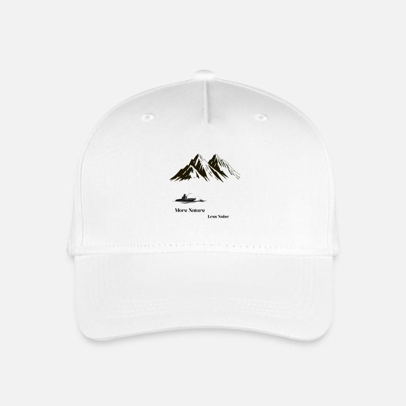 Plus de nature Moins de bruit – Angler Berge - Casquette de baseball bio Enfant - blanc