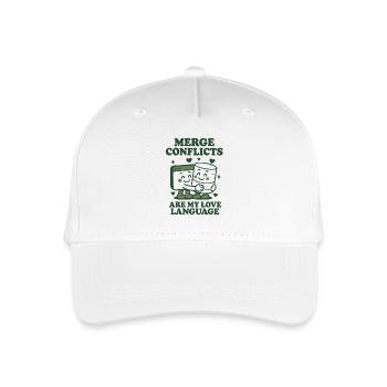 Merge Conflicts Are My Love Language | Git - Organic Kids’ Baseball Cap - white - Front