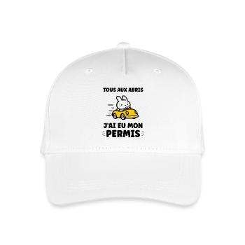 Humor Ich habe meinen Führerschein - Kinder Bio Basecap - Weiß - Vorne