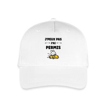 Humour j'ai mon permis de conduire - Casquette de baseball bio Enfant - blanc - Devant