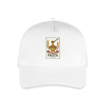 Powered by Pasta | Pasta power - Organic Kids’ Baseball Cap - white - Front