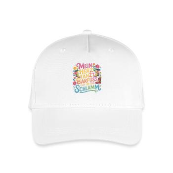 My Heart Dancing Barefoot In The Mud Rubber Boots - Organic Kids’ Baseball Cap - white - Front