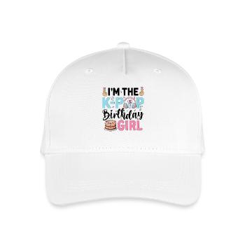 I'm The K-Pop Birthday Girl - Organic Kids’ Baseball Cap - white - Front