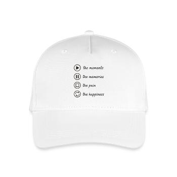 Pleine conscience, moments, souvenirs, bonheur - Casquette de baseball bio Enfant - blanc - Devant