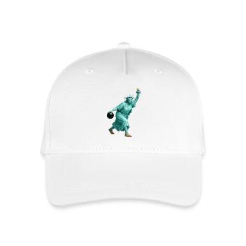 Freiheitsstatue Bowling - Kinder Bio Basecap - Weiß - Vorne