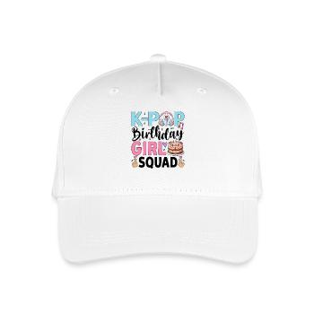 K-Pop Birthday Girl Squad - Organic Kids’ Baseball Cap - white - Front