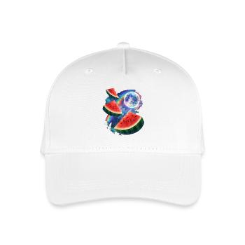 Space Melon Neon Cosmos - Organic Kids’ Baseball Cap - white - Front