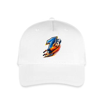 Maillot de gardien numéro 1 Gardien Football - Casquette de baseball bio Enfant - blanc - Devant