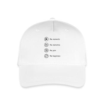 Pleine conscience, moments, souvenirs, bonheur - Casquette de baseball bio Enfant - blanc - Devant