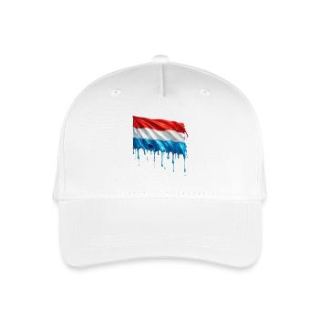 Luxembourg Colorful Paint - Organic Kids’ Baseball Cap - white - Front