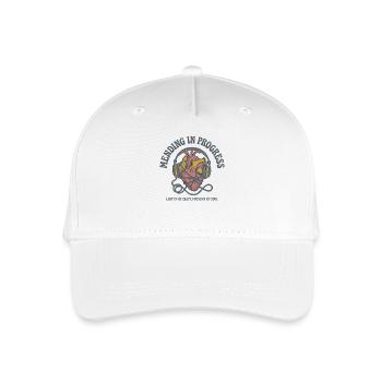 Mental Health Music Listening Headphones - Organic Kids’ Baseball Cap - white - Front