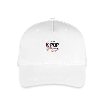 I'm The K Pop Birthday Girl - Organic Kids’ Baseball Cap - white - Front