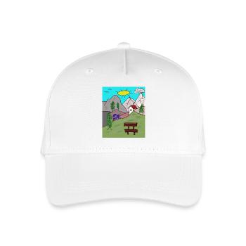 Alpes Escargots Lettres Montagnes Alm Facteur - Casquette de baseball bio Enfant - blanc - Devant