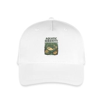 Wasser-Serenity-Kugelfisch - Kinder Bio Basecap - Weiß - Vorne