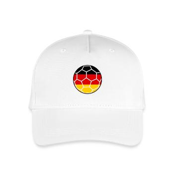 Football Fan Shirt Germany - Organic Kids’ Baseball Cap - white - Front