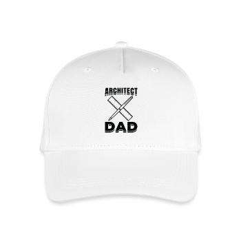 Architecture Papa - Organic Kids’ Baseball Cap - white - Front