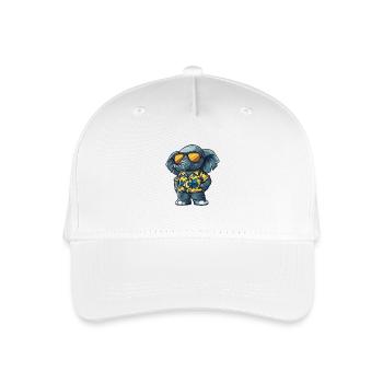 Holiday des Éléphants - Casquette de baseball bio Enfant - blanc - Devant
