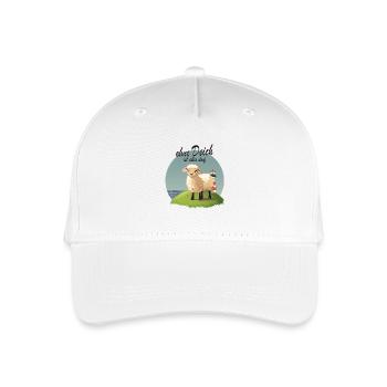 Ohne Deich ist alles doof Nordsee Humor - Kinder Bio Basecap - Weiß - Vorne
