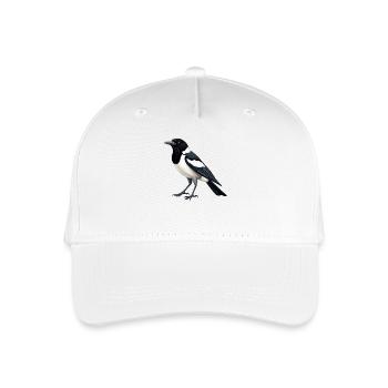 Elstern Elster - Kinder Bio Basecap - Weiß - Vorne