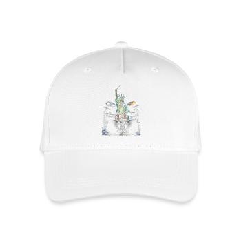 Statue de la Liberté jouant du tambour - Casquette de baseball bio Enfant - blanc - Devant