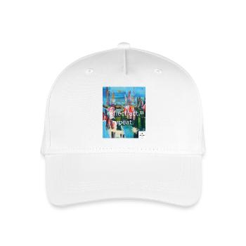 reflect.act.repeat I statement styles I art 2 wear - Kinder Bio Basecap - Weiß - Vorne