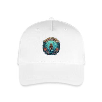 Escaping the world under water | Diving - Organic Kids’ Baseball Cap - white - Front