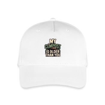 Mon compost est plus ancien | Humour de jardin - Casquette de baseball bio Enfant - blanc - Devant