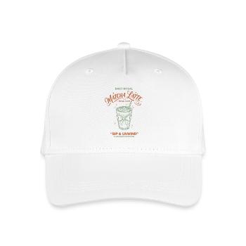 Tägliches Ritual Matcha Latte Social Club Schluck und - Kinder Bio Basecap - Weiß - Vorne