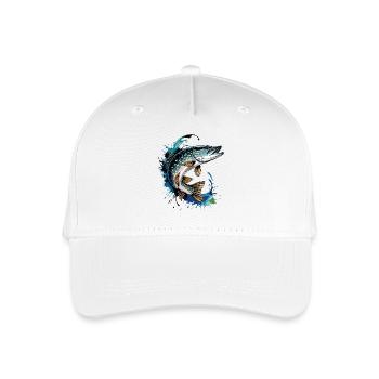 jumping pike - Organic Kids’ Baseball Cap - white - Front