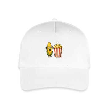 Popcorn choqué au maïs - Casquette de baseball bio Enfant - blanc - Devant