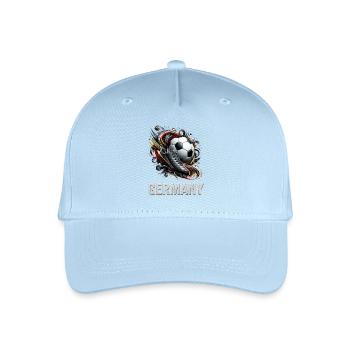 Deutschland Fußball Dynamik - Kinder Bio Basecap - Hellblau - Vorne